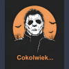 COKOLWIEK... T-shirt czarny  z nadrukiem