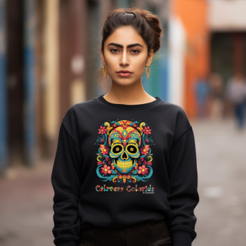 Calavera Colorida 03 Bluza z nadrukiem