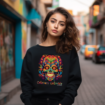 Calavera Colorida 05 Bluza z nadrukiem