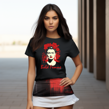 Bold Femme 10 T-shirt z nadrukiem