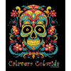 Calavera Colorida 03 T-shirt  czarny  z nadrukiem