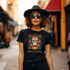 T-shirt z nadrukiem - czaszka calavera colorida