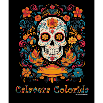 Calavera Colorida 02 Bluza z nadrukiem