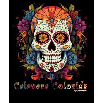 Motyw czaszka Colorida Calavera