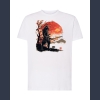 SAMURAI T-shirt biały z nadrukiem