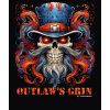 Outlaw's Grin 03 T-shirt czarny z nadrukiem