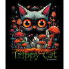 Trippy Cat #1 07 T-shirt z nadrukiem