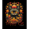 Trippy Cat #1 09 T-shirt z nadrukiem