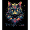 Trippy Cat #2 09 T-shirt z nadrukiem