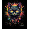 Trippy Cat #2 04 T-shirt z nadrukiem