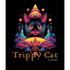 Trippy Cat #2 02 T-shirt z nadrukiem