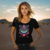 Trippy Cat #2 07 T-shirt z nadrukiem