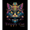 Trippy Cat #2 05 T-shirt z nadrukiem