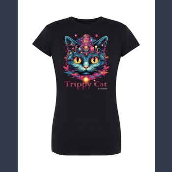 Trippy Cat #2 07 T-shirt z nadrukiem