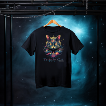 Trippy Cat #2 09 T-shirt z nadrukiem