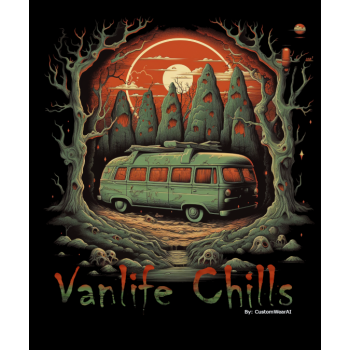 Vanlife Chills 08 T-shirt z nadrukiem