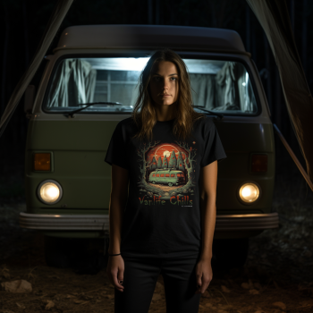 Vanlife Chills 08 T-shirt z nadrukiem