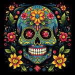 Calavera Colorida