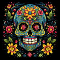 Calavera Colorida