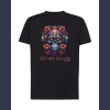 Calavera Colorida 06 T-shirt czarny  z nadrukiem