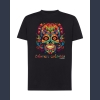 Calavera Colorida 05 T-shirt czarny  z nadrukiem