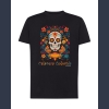 Calavera Colorida 02 T-shirt  czarny z nadrukiem