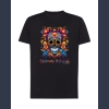 Calavera Colorida 04 T-shirt  czarny z nadrukiem