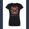 Calavera Colorida 04 T-shirt  czarny z nadrukiem