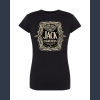 JACK T-shirt czarny z nadrukiem