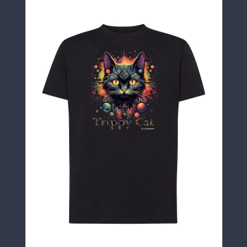 Trippy Cat #2 04 T-shirt z nadrukiem