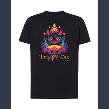 Trippy Cat #2 02 T-shirt z nadrukiem