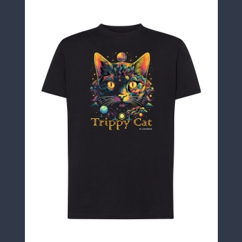 Trippy Cat #2 03 T-shirt z nadrukiem