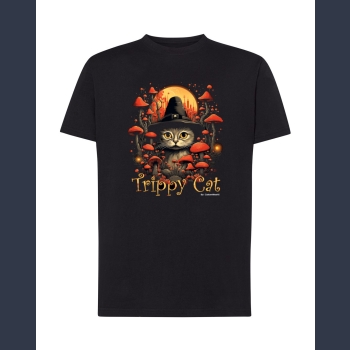 Trippy Cat #1 06 T-shirt z nadrukiem