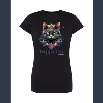 Trippy Cat #2 09 T-shirt z nadrukiem