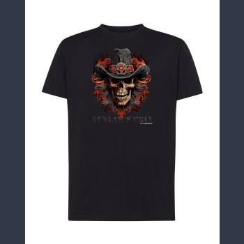 Outlaw's Grin 02 T-shirt czarny z nadrukiem