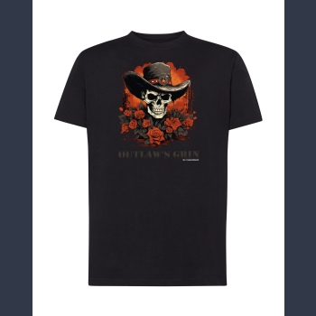 Outlaw's Grin 09 T-shirt czarny z nadrukiem