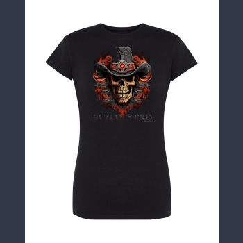 Outlaw's Grin 02 T-shirt czarny z nadrukiem