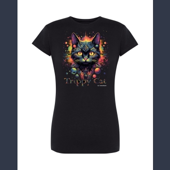 Trippy Cat #2 04 T-shirt z nadrukiem