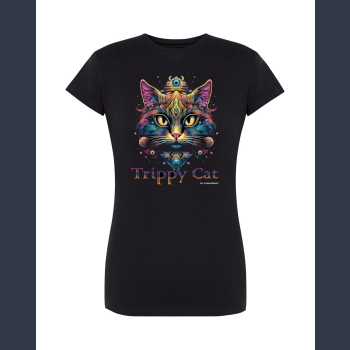 Trippy Cat #2 05 T-shirt z nadrukiem