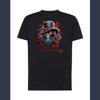 Outlaw's Grin 05 T-shirt czarny z nadrukiem