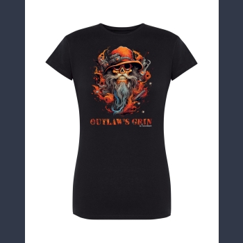 Outlaw's Grin 04 T-shirt czarny z nadrukiem