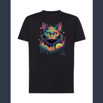 Trippy Cat #2 01 T-shirt z nadrukiem