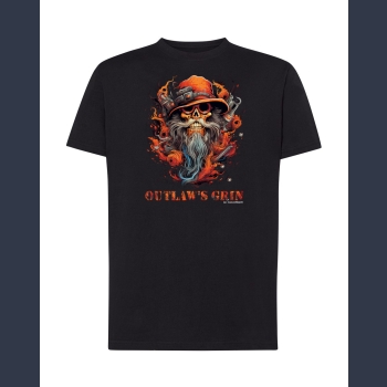 Outlaw's Grin 04 T-shirt czarny z nadrukiem