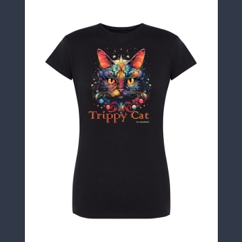 Trippy Cat #2 06 T-shirt z nadrukiem