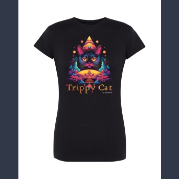 Trippy Cat #2 02 T-shirt z nadrukiem