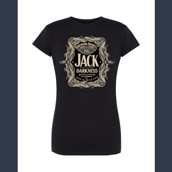 JACK T-shirt czarny z nadrukiem